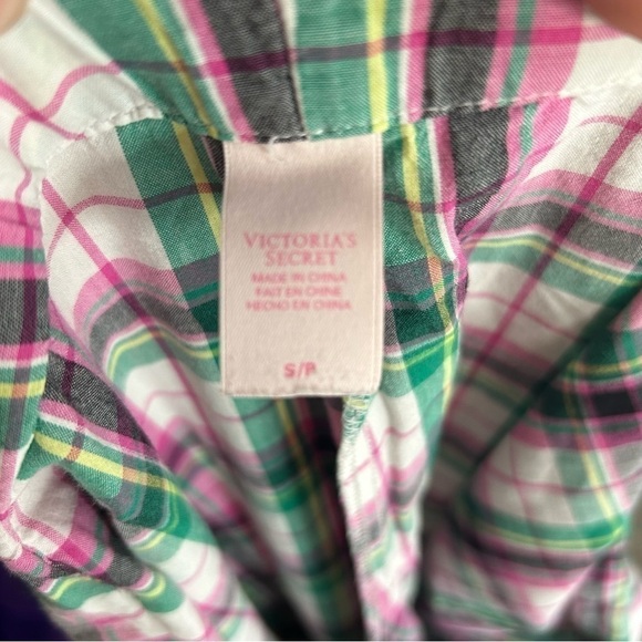 Victoria's Secret Pajamas Womens Small Matching Set Long Sleeve Plaid Basic Home - Picture 5 of 5